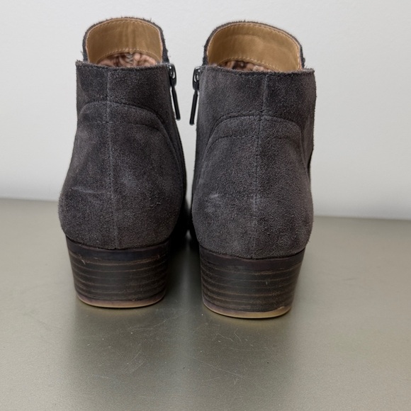 Lucky Brand Grey Western Boho Suede Ankle Booties Size 8.5M - Picture 5 of 13
